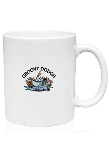 11 oz. Traditional Ceramic Custom Mugs